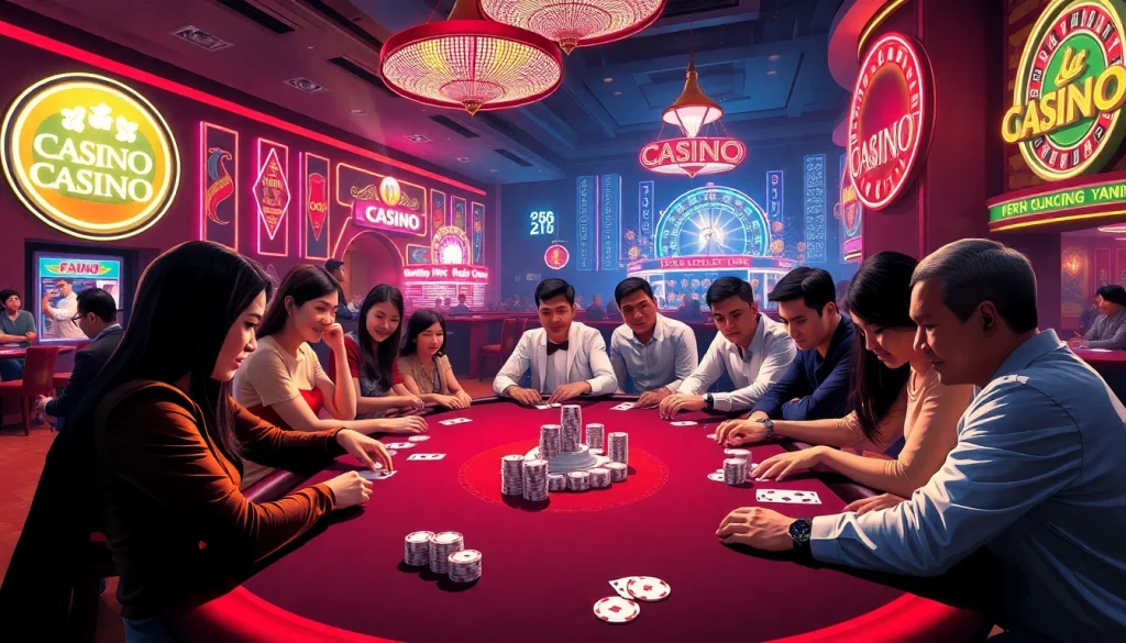 Experience the thrill of casino gaming in Ho Chi Minh, combining 호치민 마사지 with exhilarating poker action under dazzling lights.