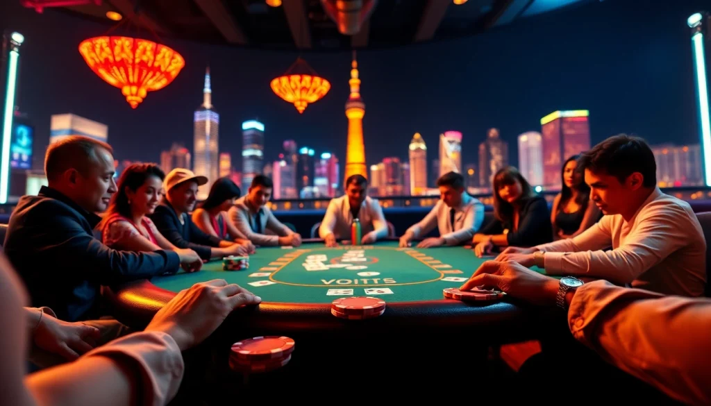 Experience thrilling gameplay at https://ok88b.com, with vibrant casino environment and diverse players.