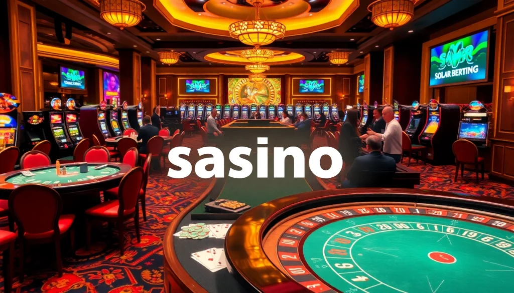 Experience the thrill of online gaming at https://solarbetkor.com/ with vibrant casino tables and exciting slot machines.