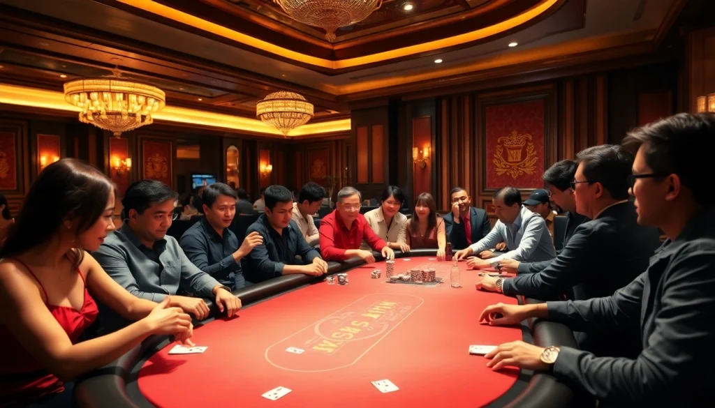 Join the thrilling experience at https://ok88b.com with an energetic casino atmosphere and excited players.