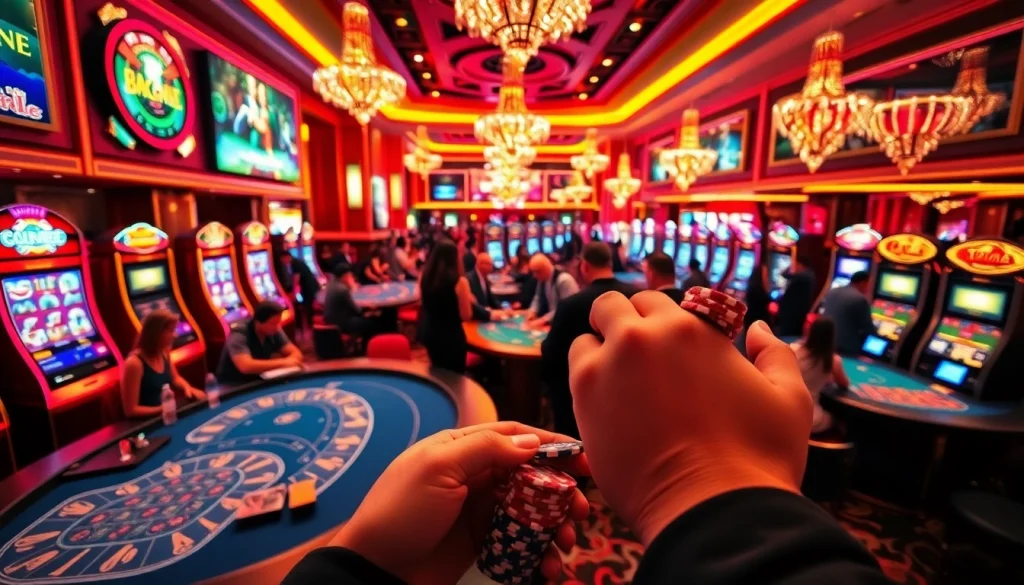 Experience the thrill of gambling with players at blackjack and roulette tables at https://af88.mba/, showcasing vibrant casino action.